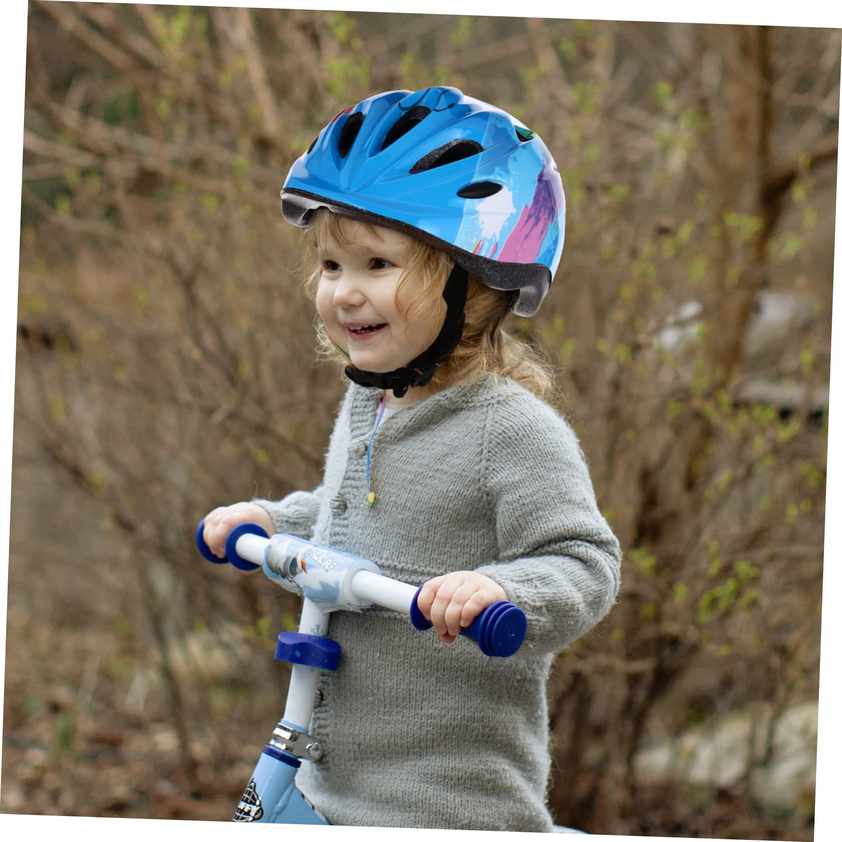 VANZACK 2pièces Casque De Vélo Garçon Fille Ajustable Sécurisée pour Cyclisme Et Activités Extérieures Casque Légers Et Respirant pour Garçons Et Filles Floral