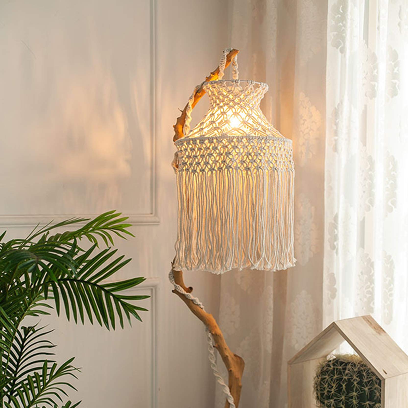 ボヘミアンスタイル ペンダントライト マクラメデザイン 【公式通販】