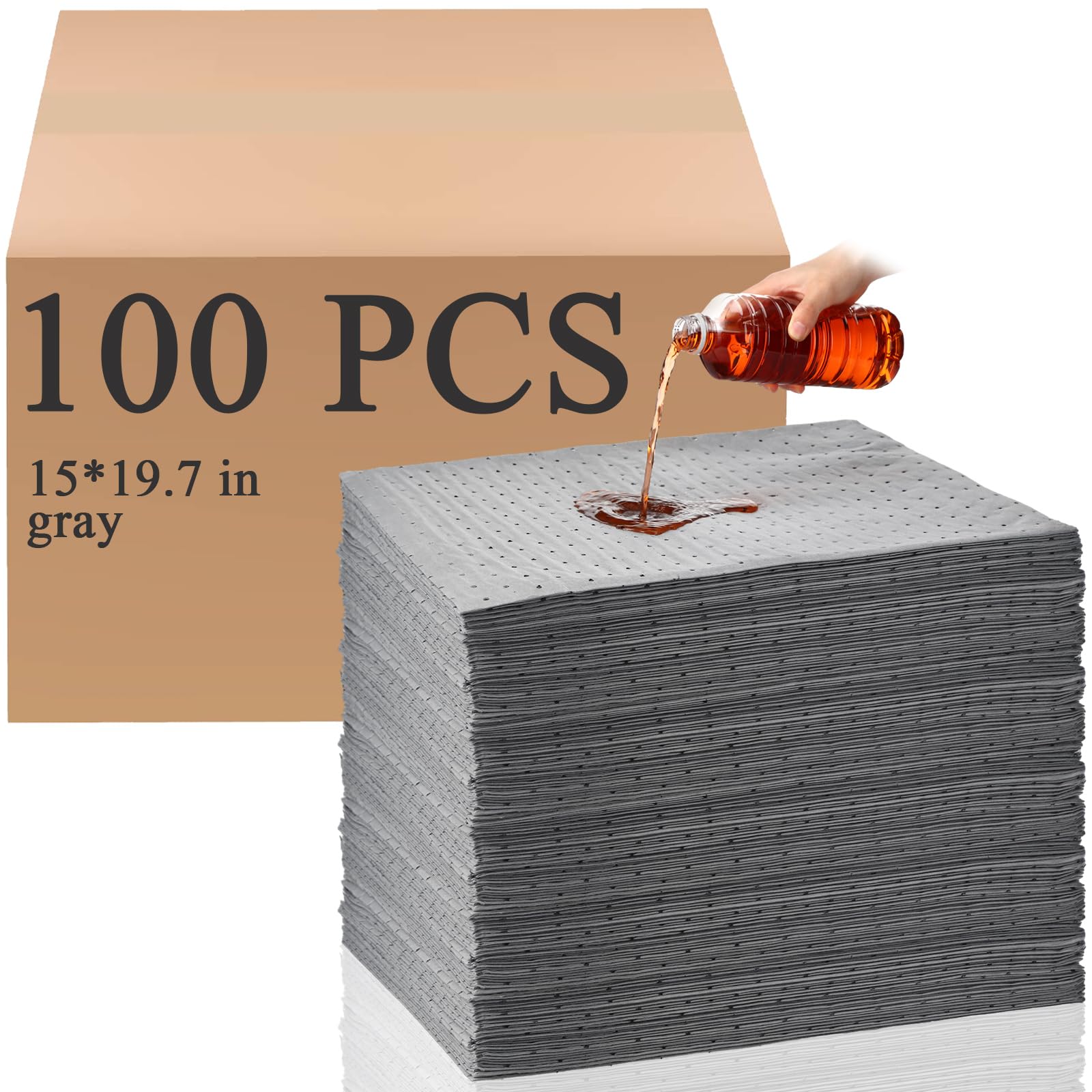 Oil Absorbent Pads Weight Dimpled Pad Garage Accessories Water