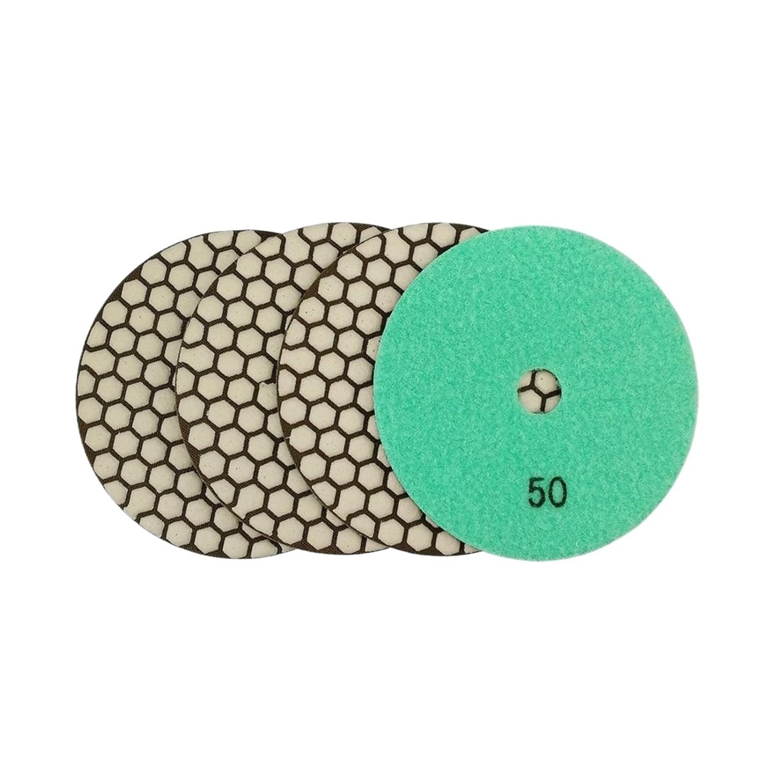 Diamentowe podkładki polerskie, Zestaw 4 diamentowych padów polerskich na sucho 5 cali do kamienia, granitu, marmuru, kwarcu, płytek ceramicznych(4pcs 400)