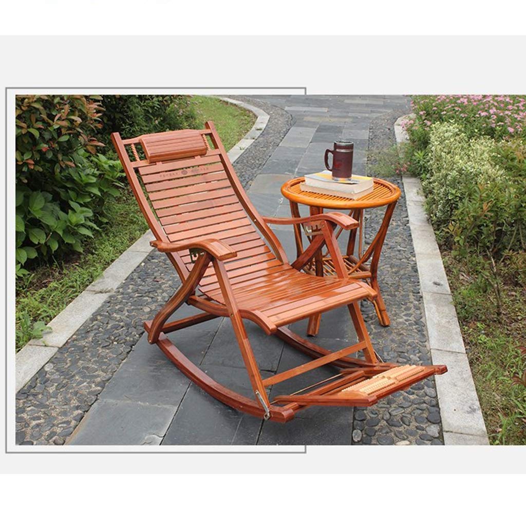 Amazon.co.jp : Bamboo Rocking Chair折りたたみ椅子、フット