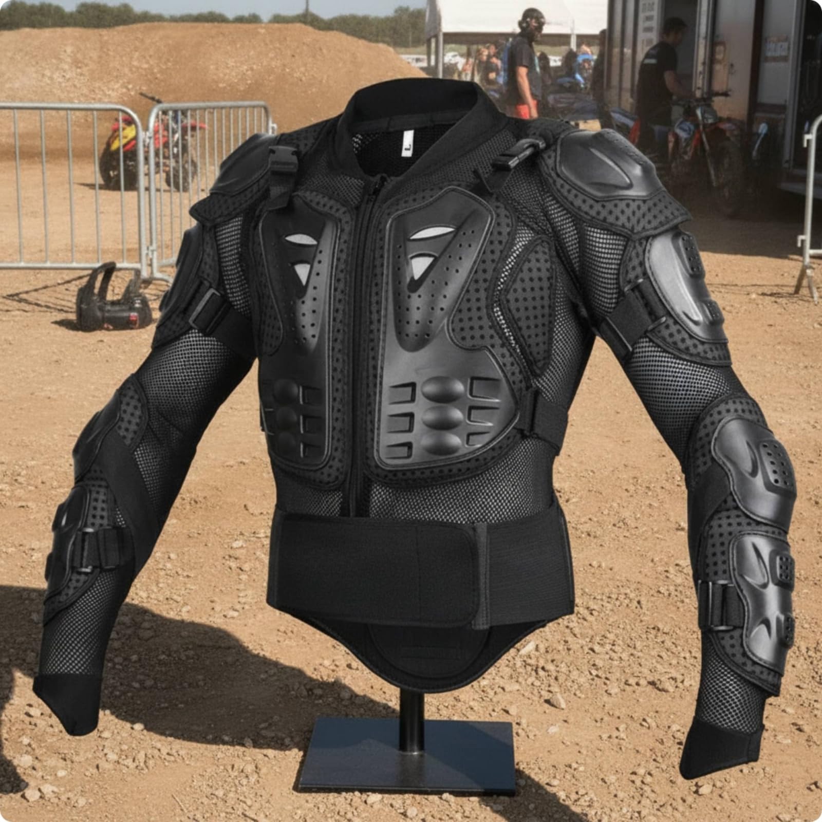 Protector Espalda Homologado CE, Negro, XL