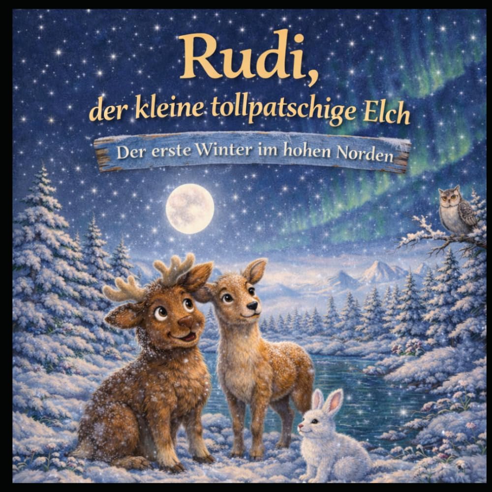 Rudi, der kleine tollpatschige Elch: Der erste Winter im hohen Norden