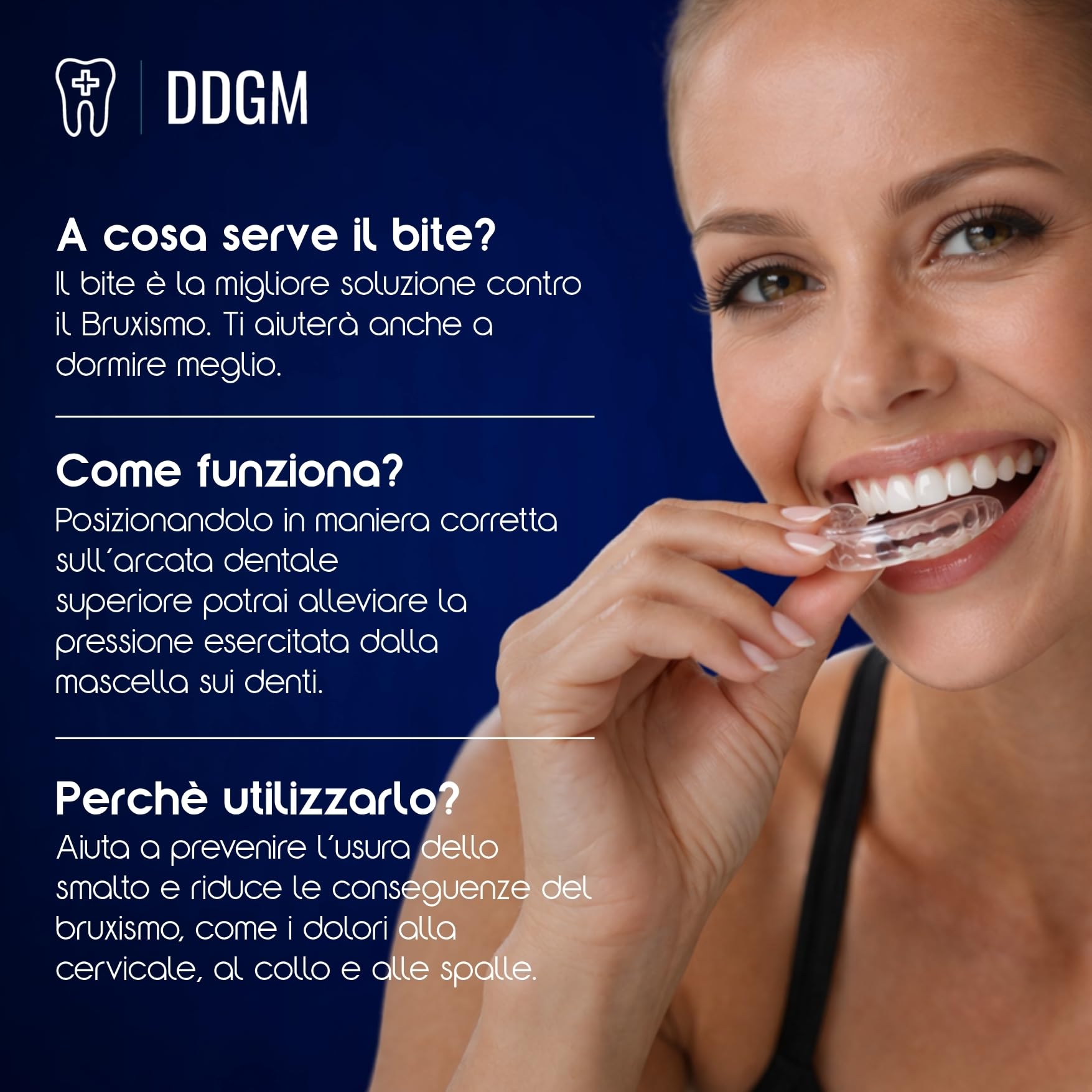 Bite Bruxismo Notturno Automodellante Professionale 2 Pezzi + 6 Compresse Pulenti Bite Dentale Antirussamento Uomo e Donna Anti Digrignamento Denti Taglia Small