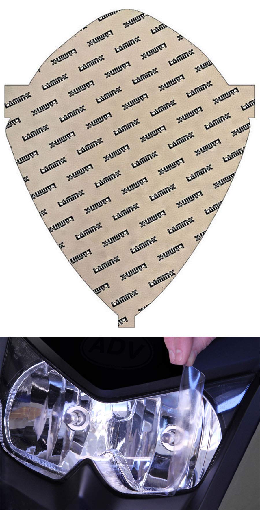 Lamin-x Custom Fit Clear Headlight Covers for Suzuki GSX-R1000 (07-08)