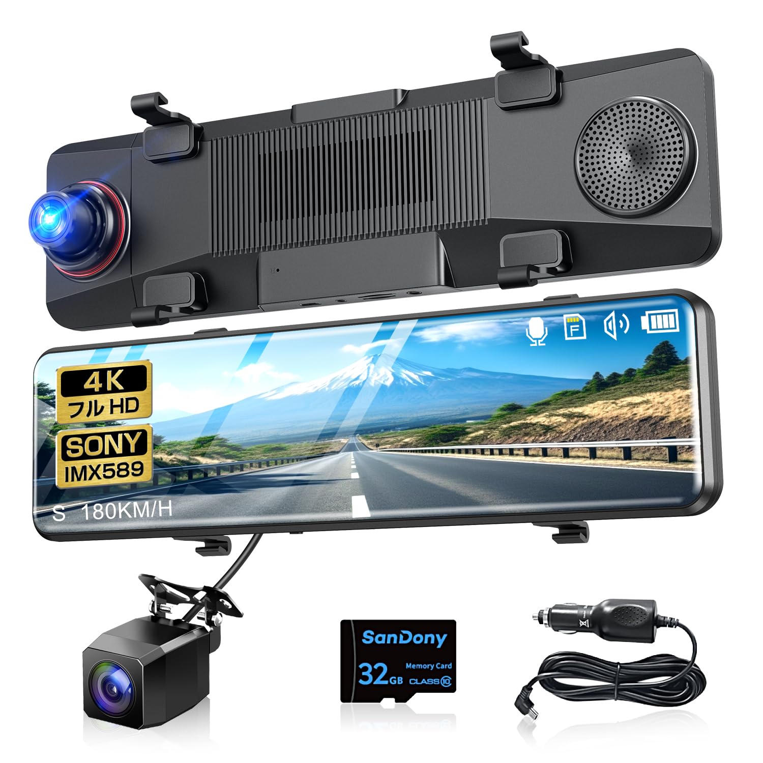 ドライブレコーダー ミラー型　前後カメラ 伸縮式 170度超広角 タッチパネル式 Amazon.co.jp: ドライブレコーダー ミラー型 【2025年進化モデル