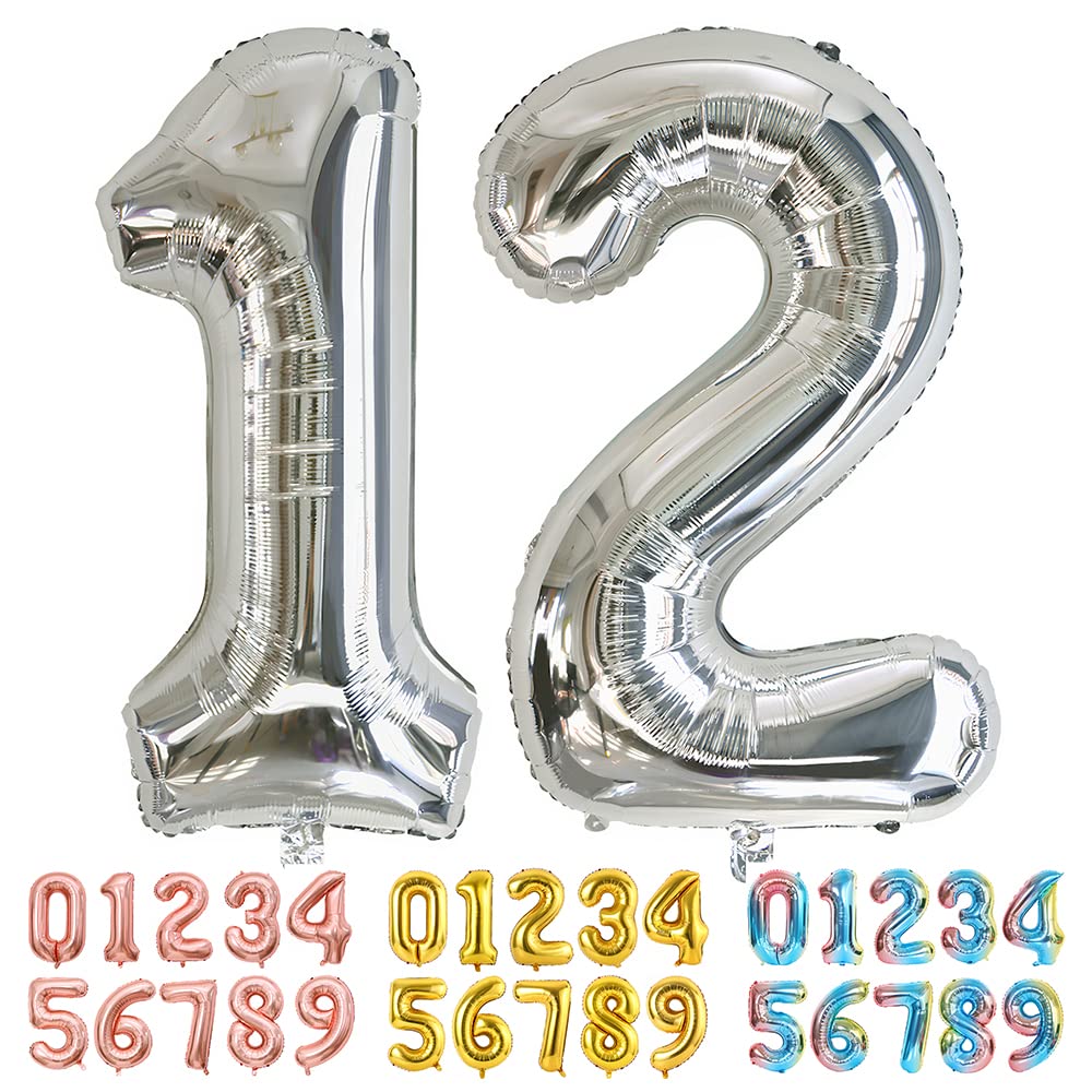 Foil Globo Número 5 Azul 40" (101cm), Inflable Helio o aire, Gigante Numeros 0-9, 10-19, 20-29, 30-100, Grande Globos Decoración para La Boda Aniversario y Cumpleaños Fiestas — view 118