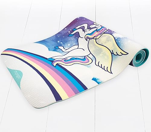 Miniatura 5 de Myga Childrens Yoga Mat,Eco-Friendly Printed Yoga, Exercise and Fitness Mat for Kids,Features 8 Yoga Poses on the Reverse,Non-Slip, Extra Grip and