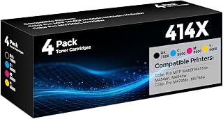 414X Toner Cartridges 4 Pack High Yield for HP 414X M479fdw Toner Cartridge