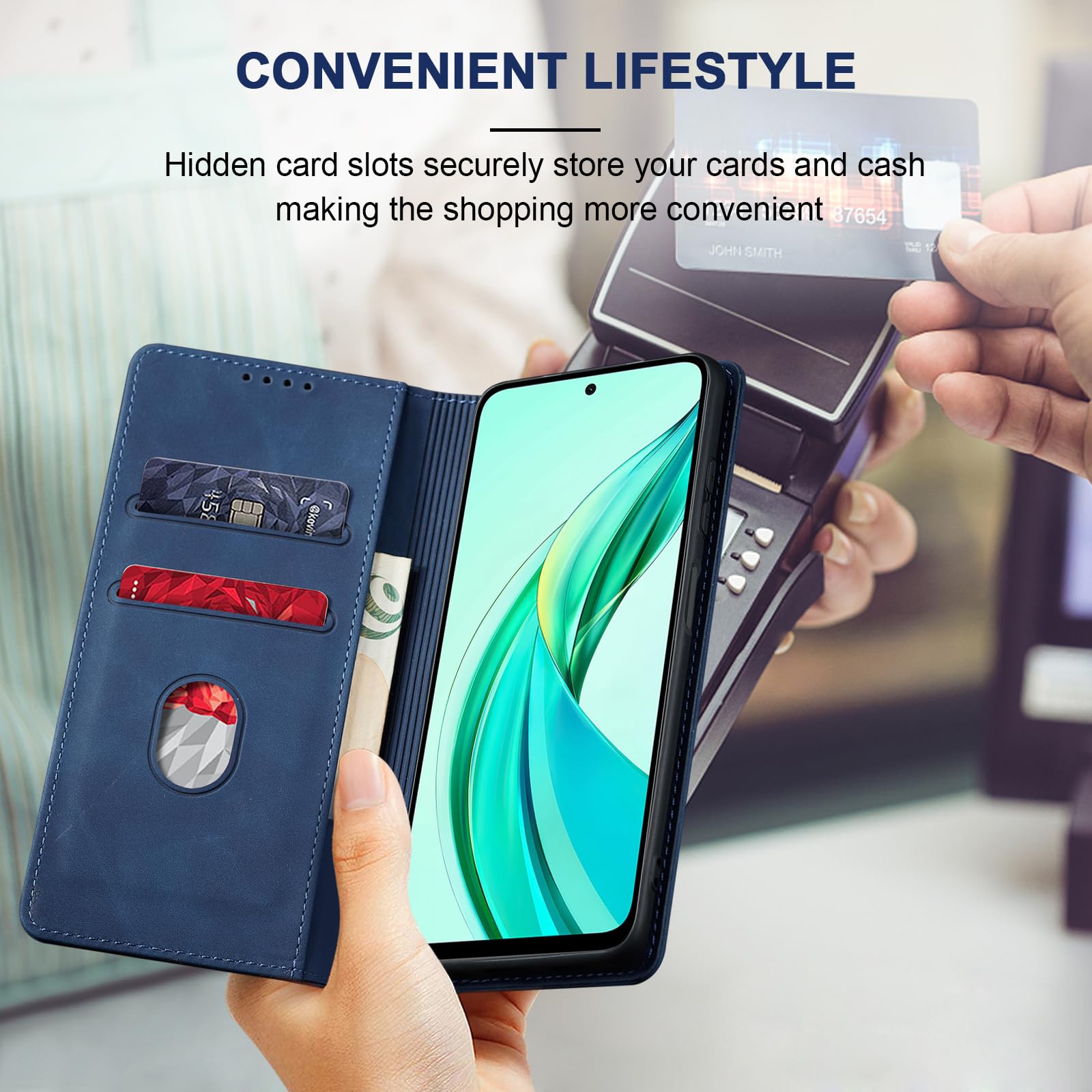 Honor X7b/ Honor 90 Smart Plain Book Flip Cases | Mobile Phone Cases & Accessories In Ireland - Foto 6