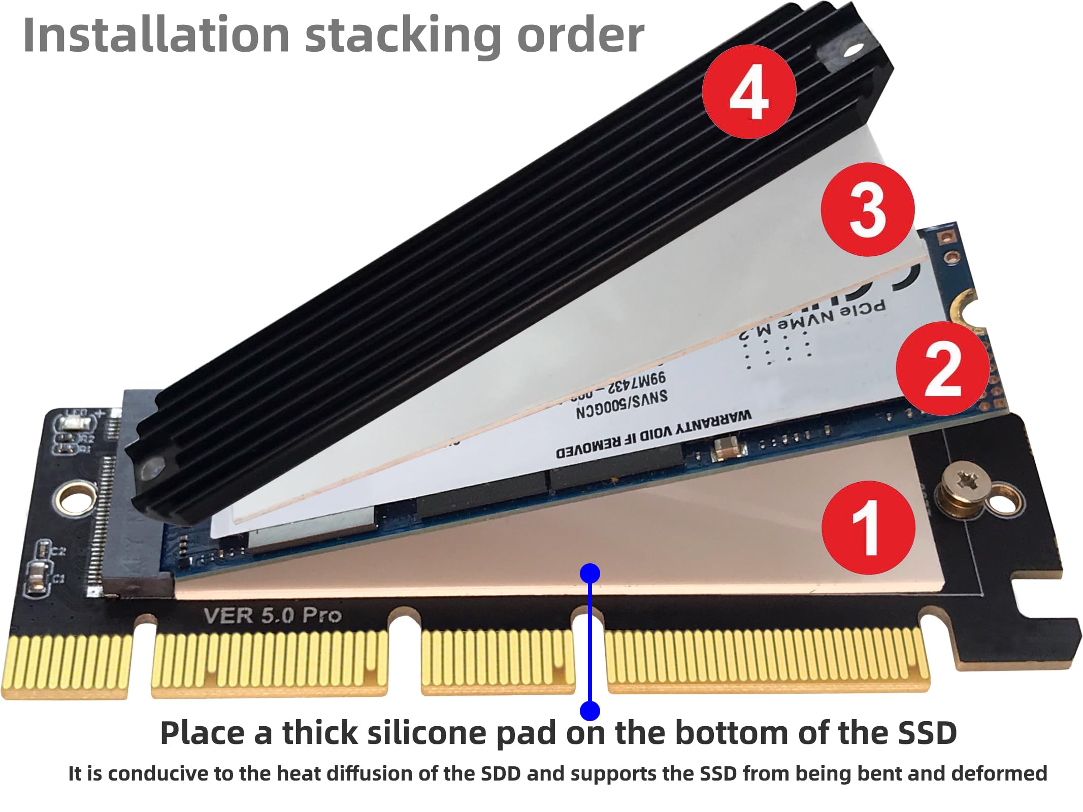 Amazon.co.jp: PCIe 5.0 M.2 NVMe アダプター拡張カード PCIe5 Gen5