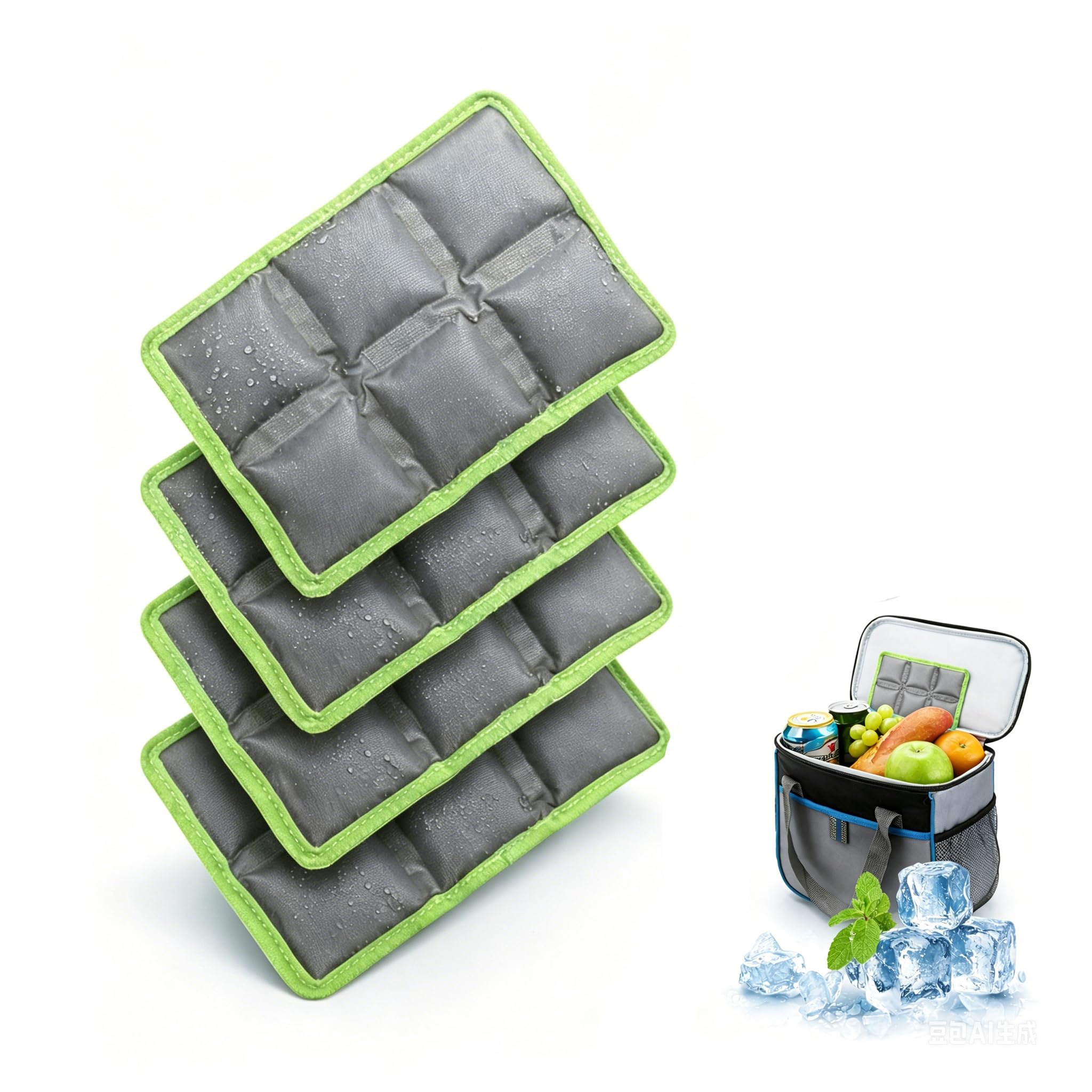AIMXSAFO Flexible Ice Packs, Mini Lunch Box Ice Packs,Mini Freezer Packs
