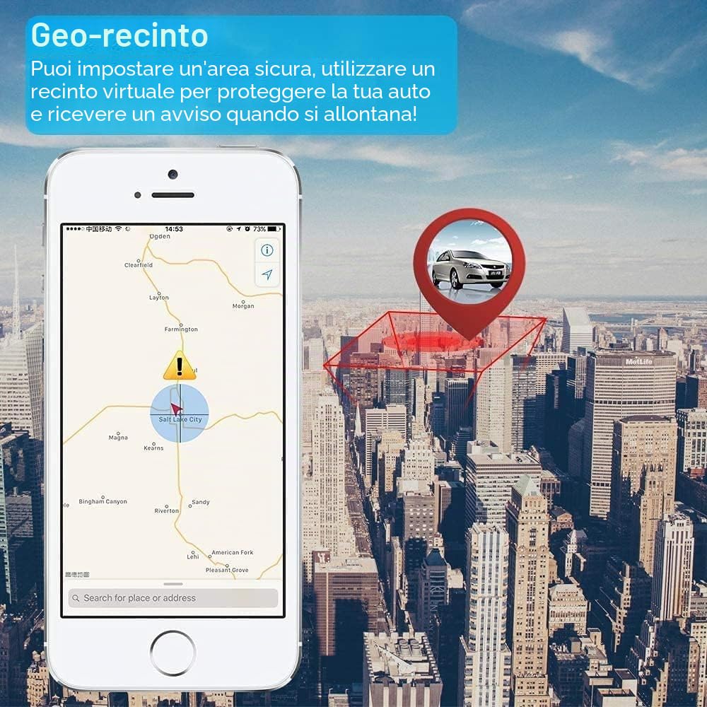 Winnes Localizzatore GPS 4G per Auto - Tracker con Forte Magnete 20000 mAh, Sistema di Monitoraggio in Tempo Reale Anti Perso con APP/Piattaforma Gratuita, TK918