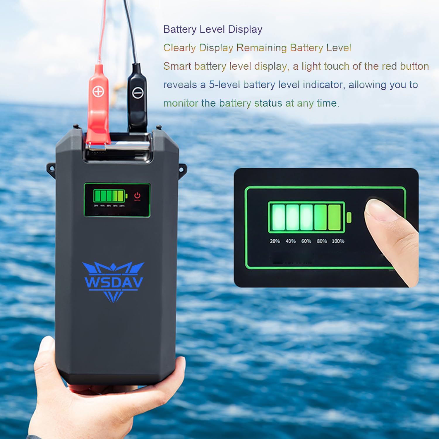 Batería para Carrete de Pesca eléctrico de 14,4 V y 6800 mAh, y de 14,8 V y 7500 mAh a 20000 mAh para carretes de Pesca eléctricos y de mar, con Cargador.,14.8v 20000mah