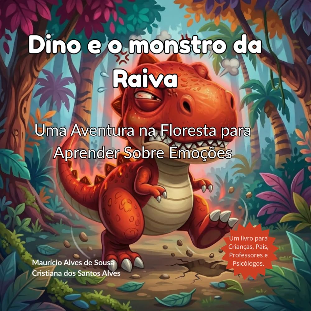 DINO E MONSTRO DA RAIVA: Uma Aventura na Floresta para Aprender Sobre Emoções.