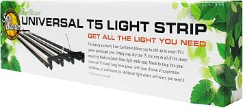 SunBlaster Universal T5 Light Strip Hanger Accessory, Holds 7 Lamps, Natural