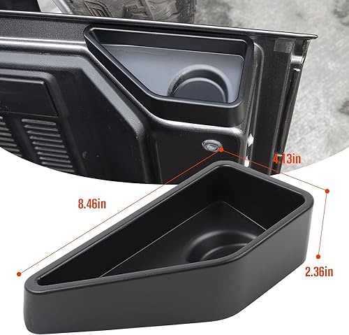 Miniatura 3 de JeCar Bandeja de almacenamiento para portón trasero Jeep JL, organizador de puerta de maletero, accesorios interiores para Jeep Wrangler JL y