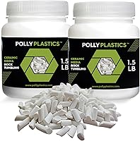 Vista 8 de Polly Plastics Medios de Relleno Cerámicos para Pulido de Rocas (Tamaño de Cilindro Pequeño) Gránulos de Cerámica No Abrasivos para Todo Tipo