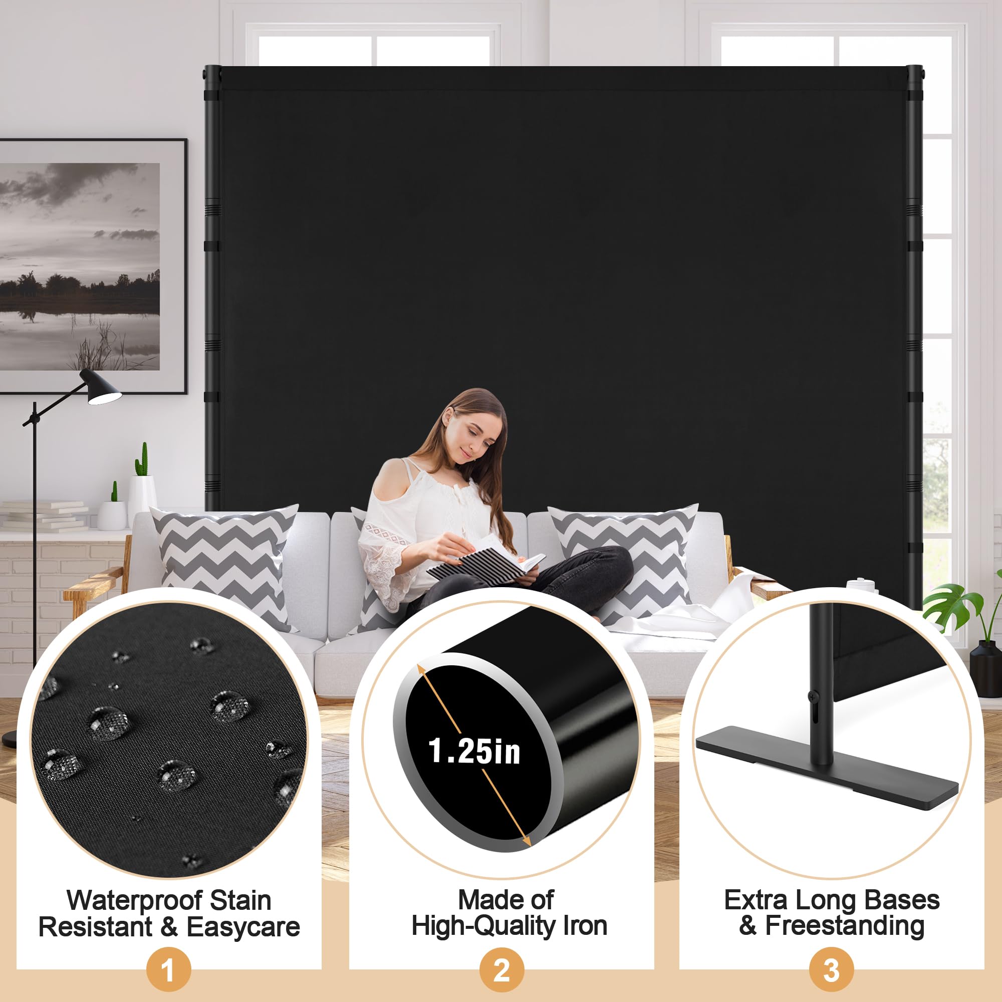 6FT Single Panel Privacy Screen Gallery Image