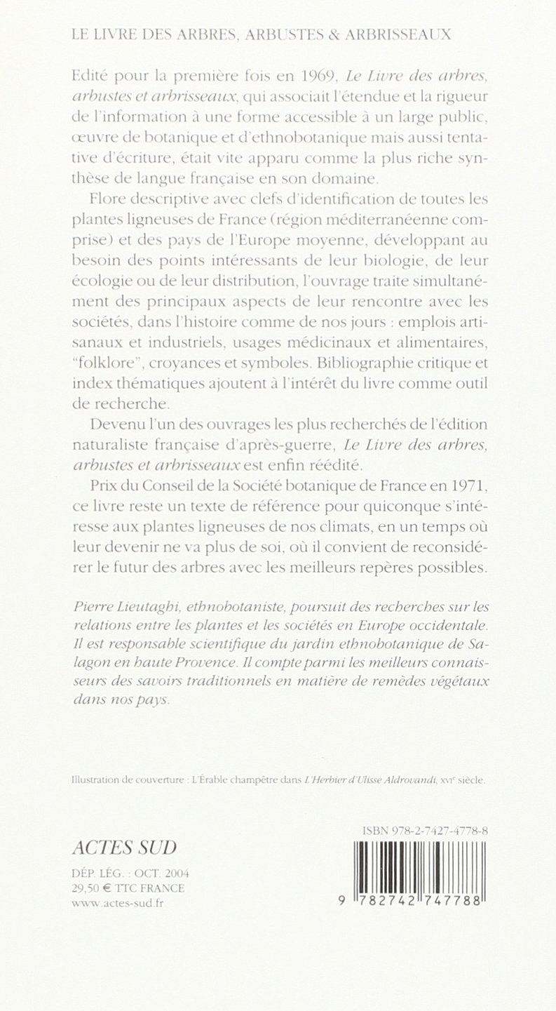 LE LIVRE DES ARBRES, ARBUSTES ET ARBRISSEAUX