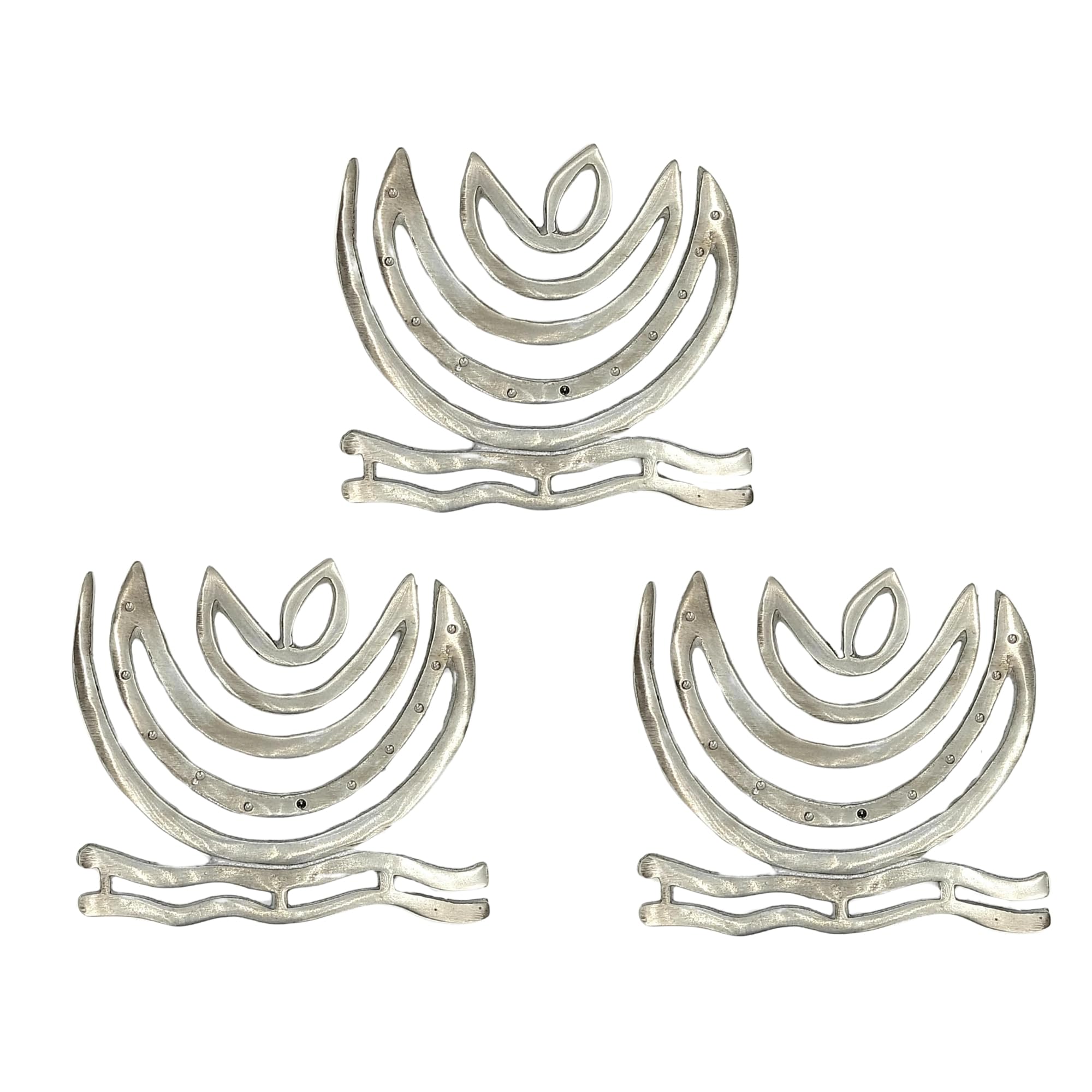 Zinc Helix Vastu Remedies for North East Kitchen, Toilet, Bedroom, Overhead Tank Vastu Defect or Ishanya Cornet Cuts (Set of 3pcs)