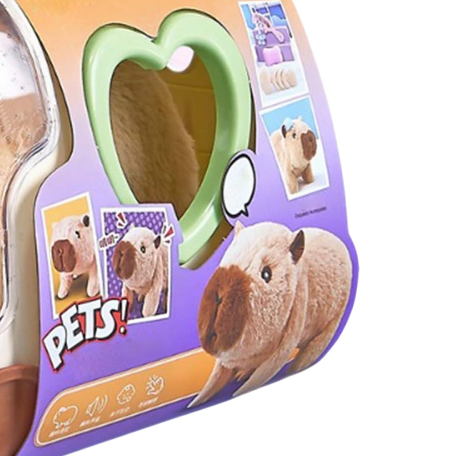 interactivo para mascotas - Muñeca que camina con sonido y luz, peluche eléctrico capibara, juego y adictivo para niños, jóvenes adultos, niñas, sala de juegos