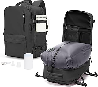 VECAVE Vacuum Backpack Travel with Pump for Women, Personal Item Carry on Backpacks Flight