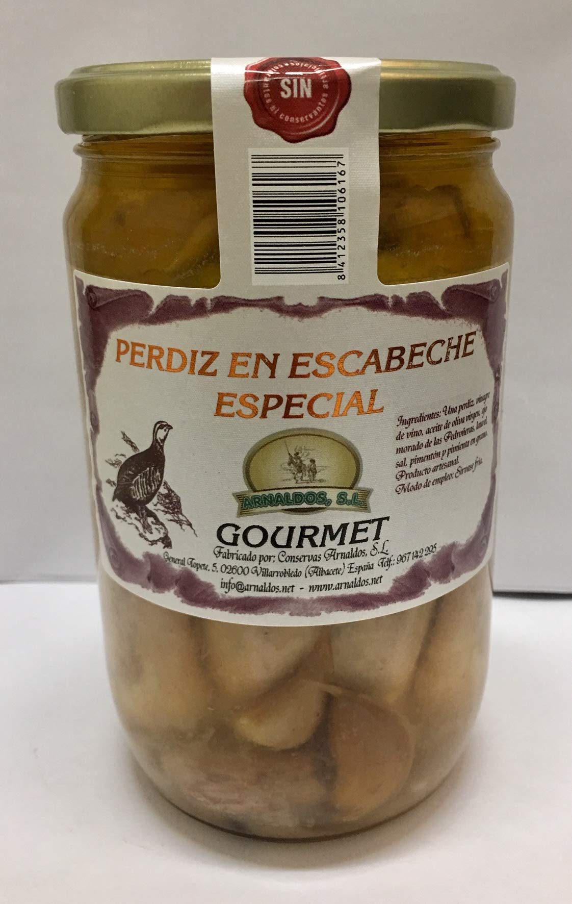 Perdiz en Escabeche Especial Gourmet 650 g