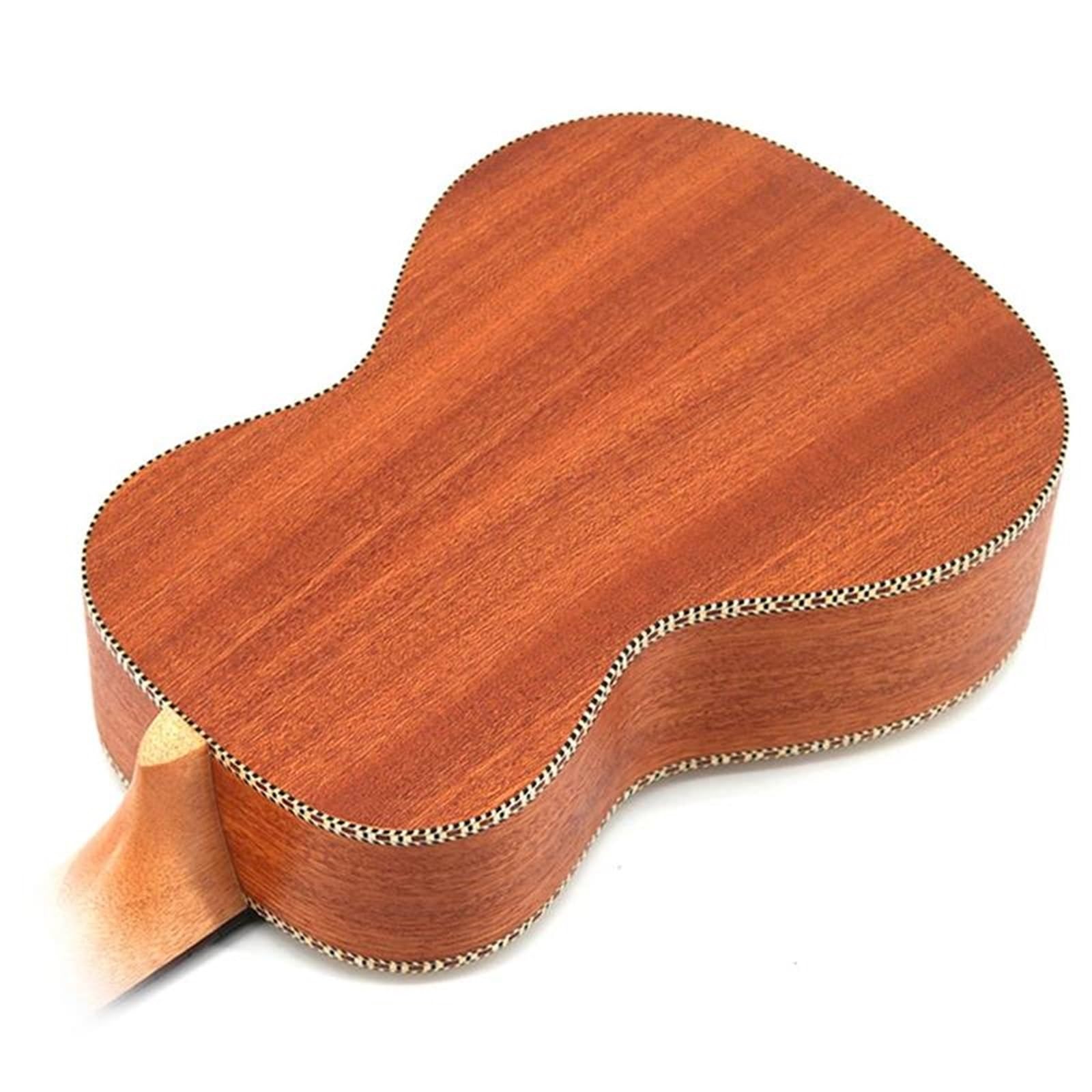 Ukulele Concert 23 Fichtendecke, Hawaiianische 4-saitige Gitarre Elektrische Ukulele, Schmetterlings-Herz-Blumenmuster(Color:Ukulele with bag)