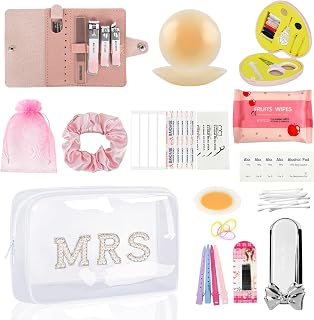 Women's Emergency Kit for Weddings, 41 PCS Wedding Essentials Items Kit for Bride, Travel Makeup Bag Set for Wedding Day, Travel, Daily Use