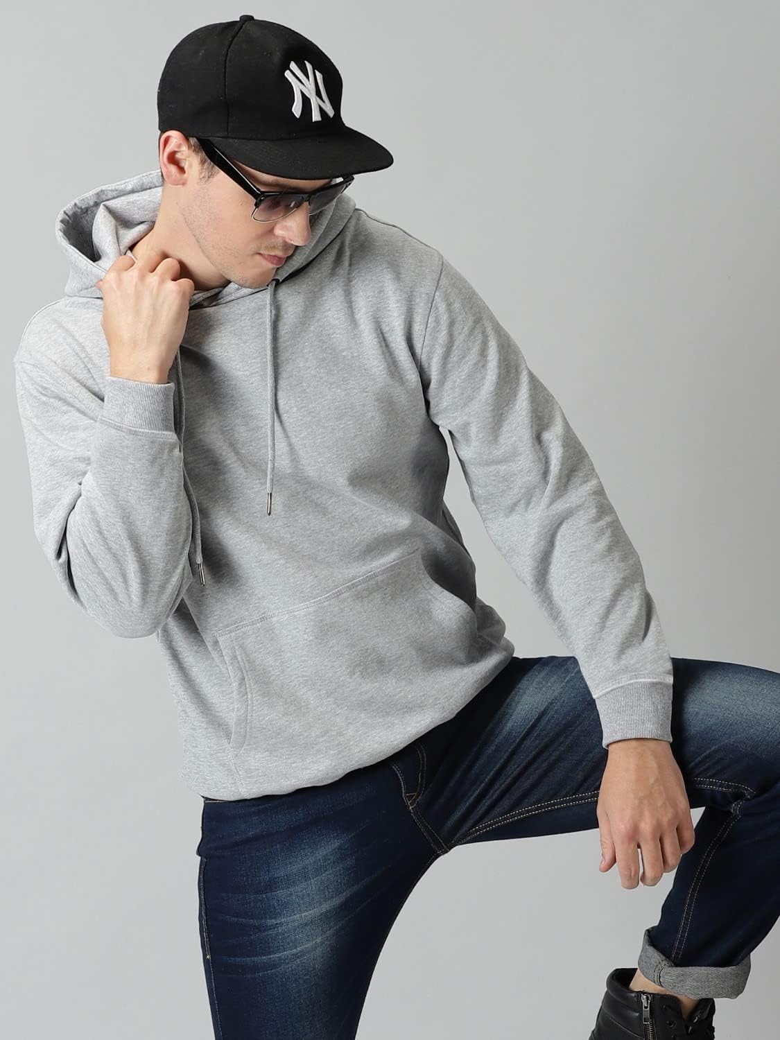 100% Cotton Hoodie For Men, Warm Fleece Pullover Hoodies Regular Fit Heavyweight Hooded Sweatshirts - Image 5
