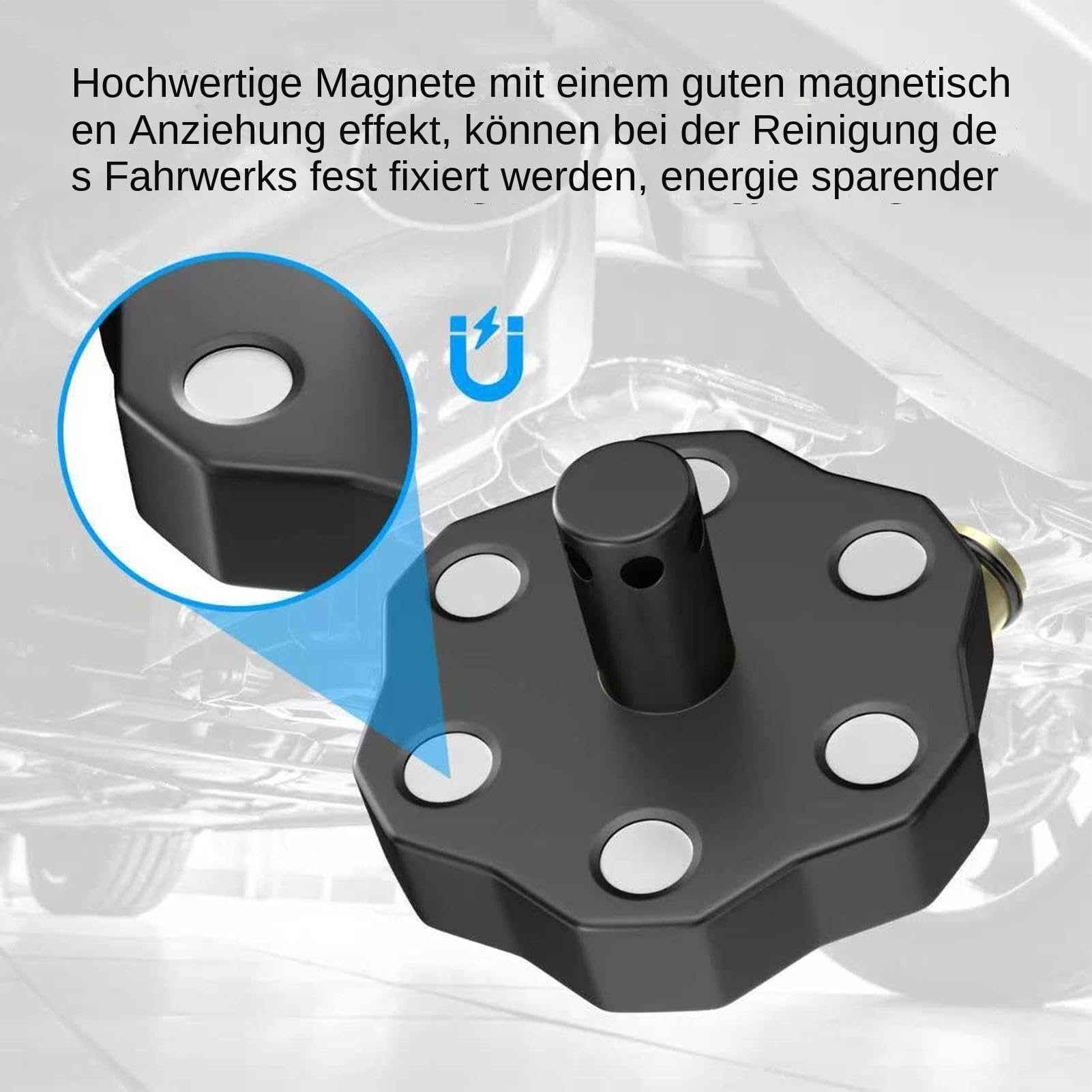 Chassis Flusher - Nettoyeur magnétique de dessous de caisse pour voitures - Kit de lavage de voiture et châssis - Berline, SUV, camping-car, atelier, garage, maison, raccord haute pression, acier