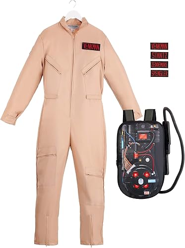 Miniatura 4 de Disfraz de Halloween de Cazafantasmas para adultos, overol de Cazafantasmas de lujo para hombres, paquete de protones de cazafantasmas