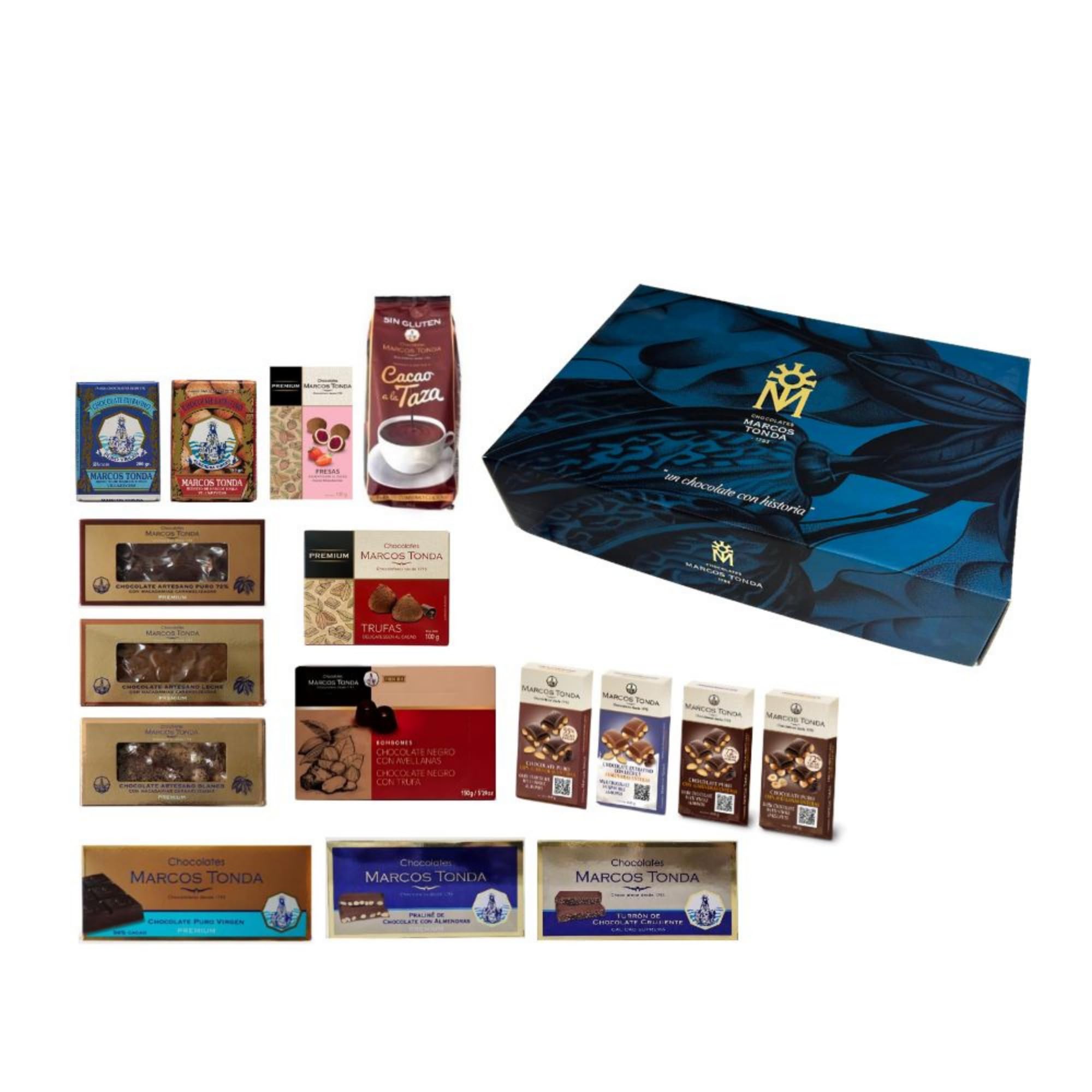 Chocolates Marcos Tonda - Lote Selectum | Chocolates Originales Para Regalar | Caja Para Regalar | Desde 1793 | Bombones | Turrón | Surtido Delicatessen | Cesta Navidad
