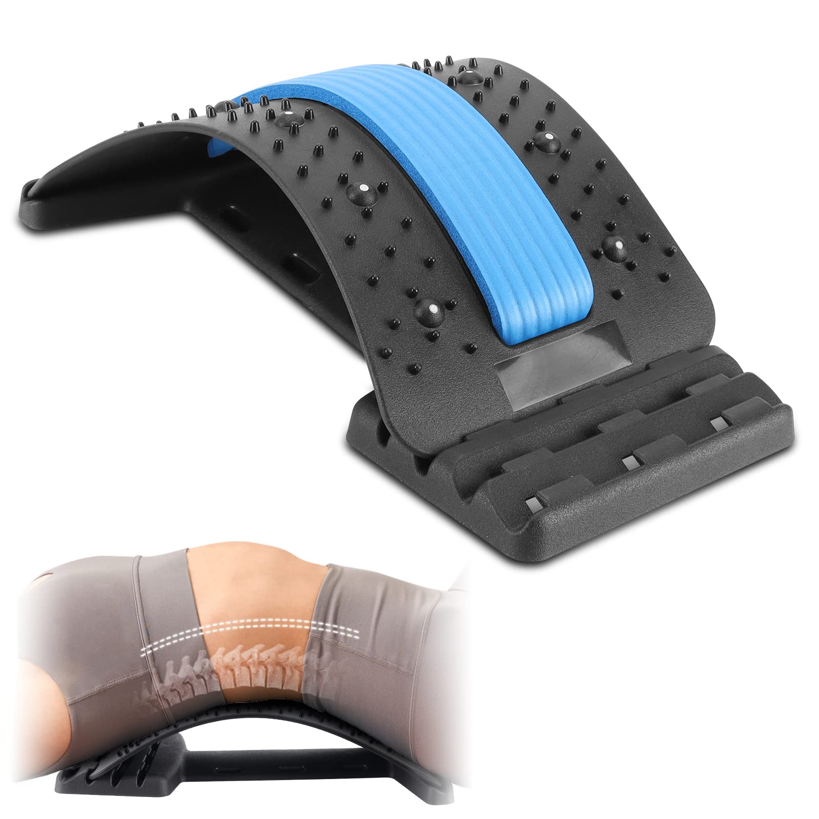 Buy Back Cracker Board, 4 Levels Back Stretcher for Lower Back Pain