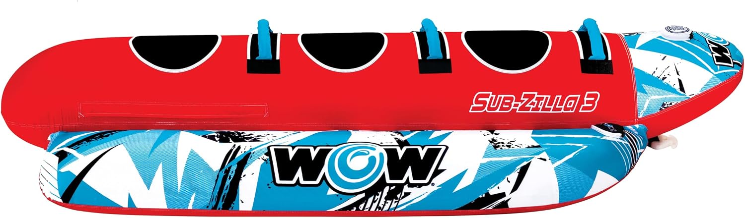 Wow Sports Super Sub Towable Tube - Submarine Design - for Boating - Youth & Adults