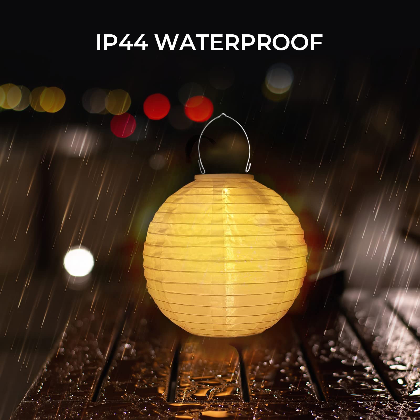 Lanterne Solaire Extérieure En Forme De Boule - Lot De 2, IP55, 25 Cm, éclairage Automatique