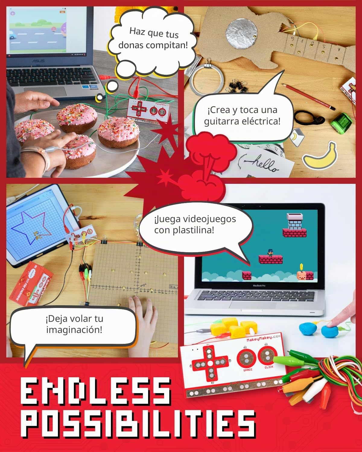Makey Makey Kit de una invención para Todos
