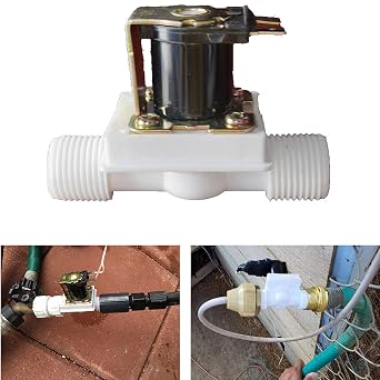 Normally Closed Electric Solenoid Valve for Water Air N/C 110V 12v DC 1/2" 110VThread 1/2"