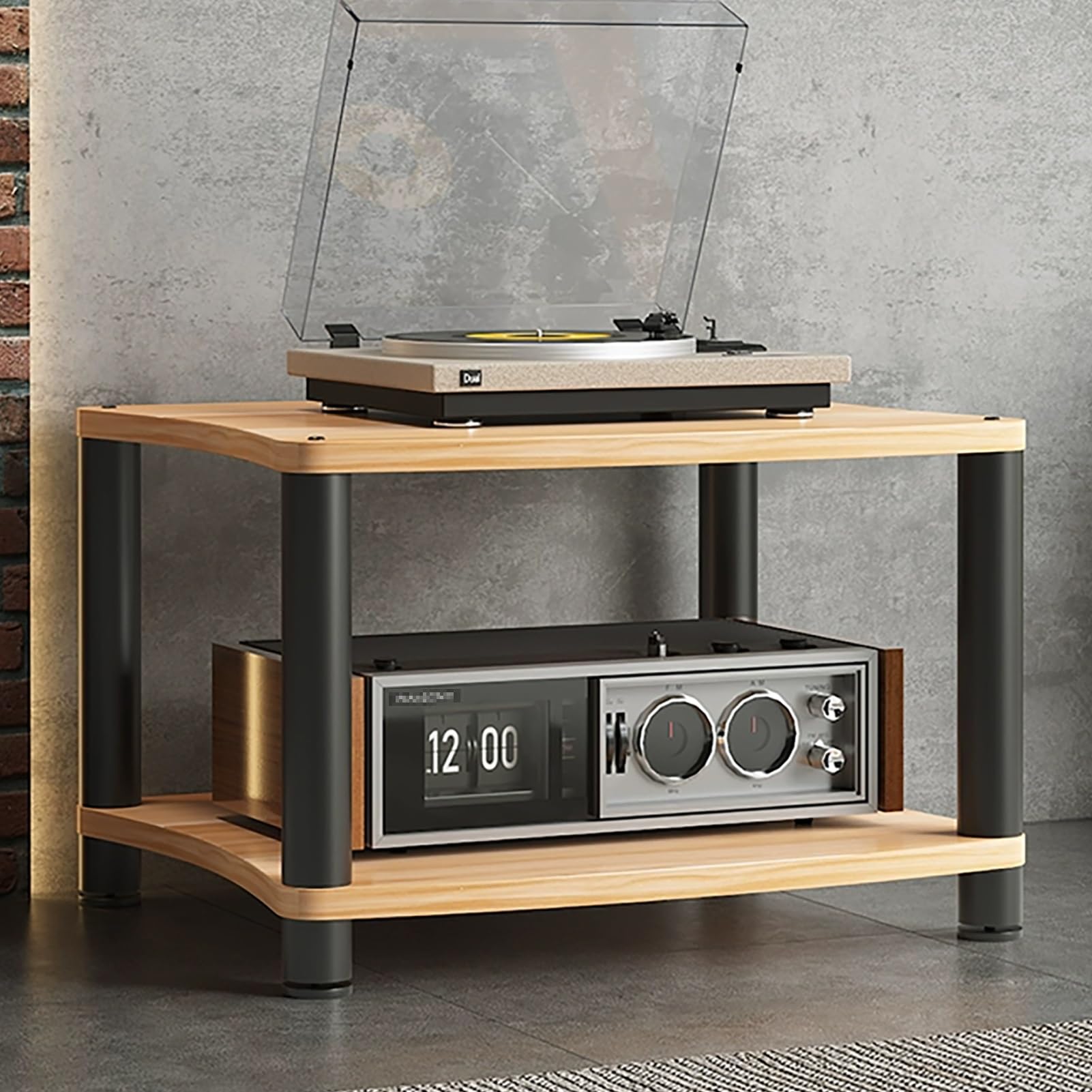 Support TV métallique stable pour éliminer les vibrations du matériel audio