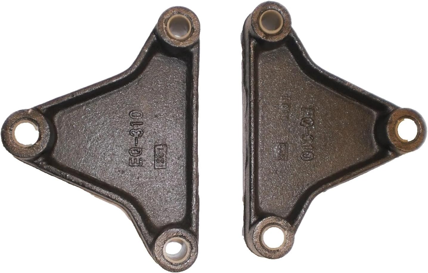 Pair 4" Tall Equalizers 9/16" Holes 6" Wide Trailer Axle Spring Pivot Center EQ-310-LOT2