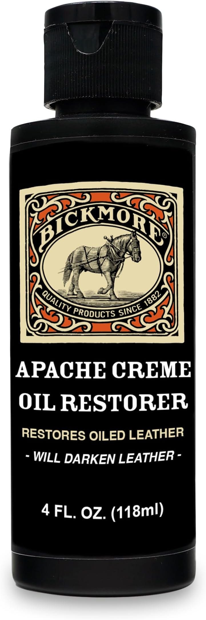 Apache Creme Oil Restorer 4 Ounce - Put The Color Back Into Your Dried, Worn Out Work Boots - Restores, Protects, Conditions and Treats Oiled Leather