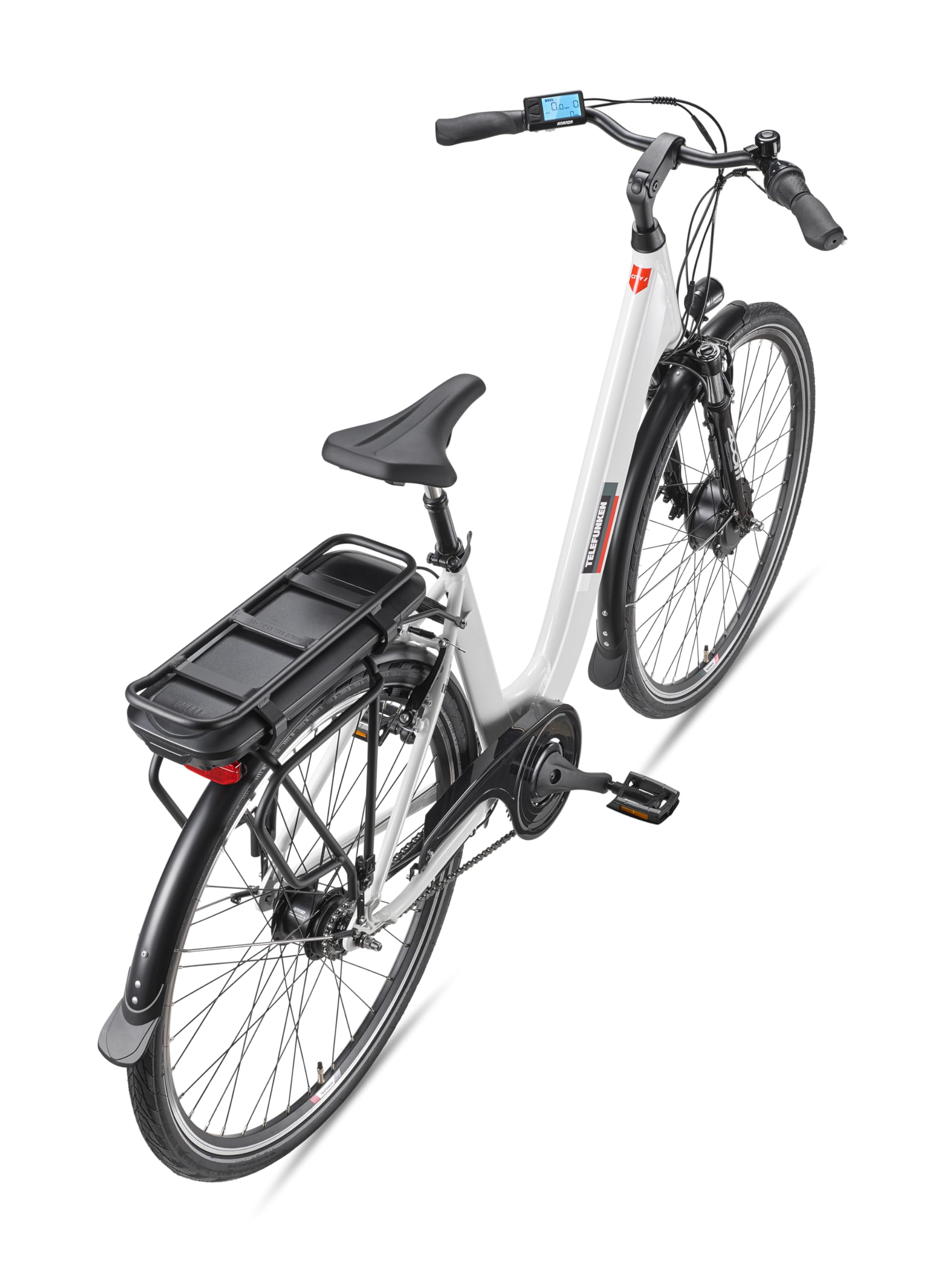 TELEFUNKEN E-Bike 28 Zoll Fahrrad für Damen & Herren | Pedelec Citybike mit 7-Gang Nabenschaltung | Elektrofahrrad 250 W Frontmotor | 468 Wh Li-Ion Akku | EBike Multitalent RC845