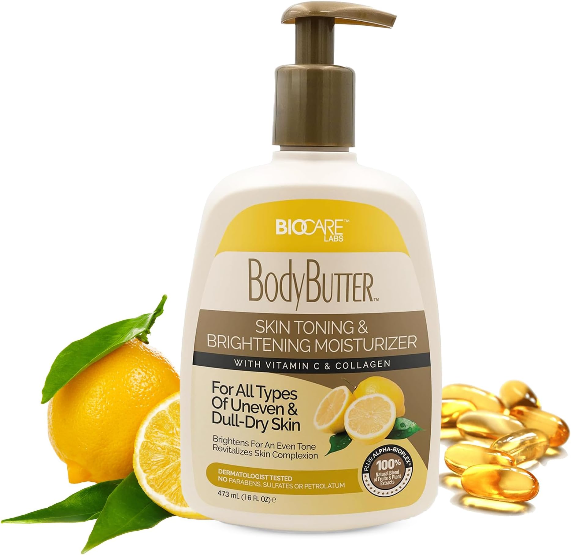Biocare Labs Vitamin C & Collagen Moisturizing Body Butter Body Cream