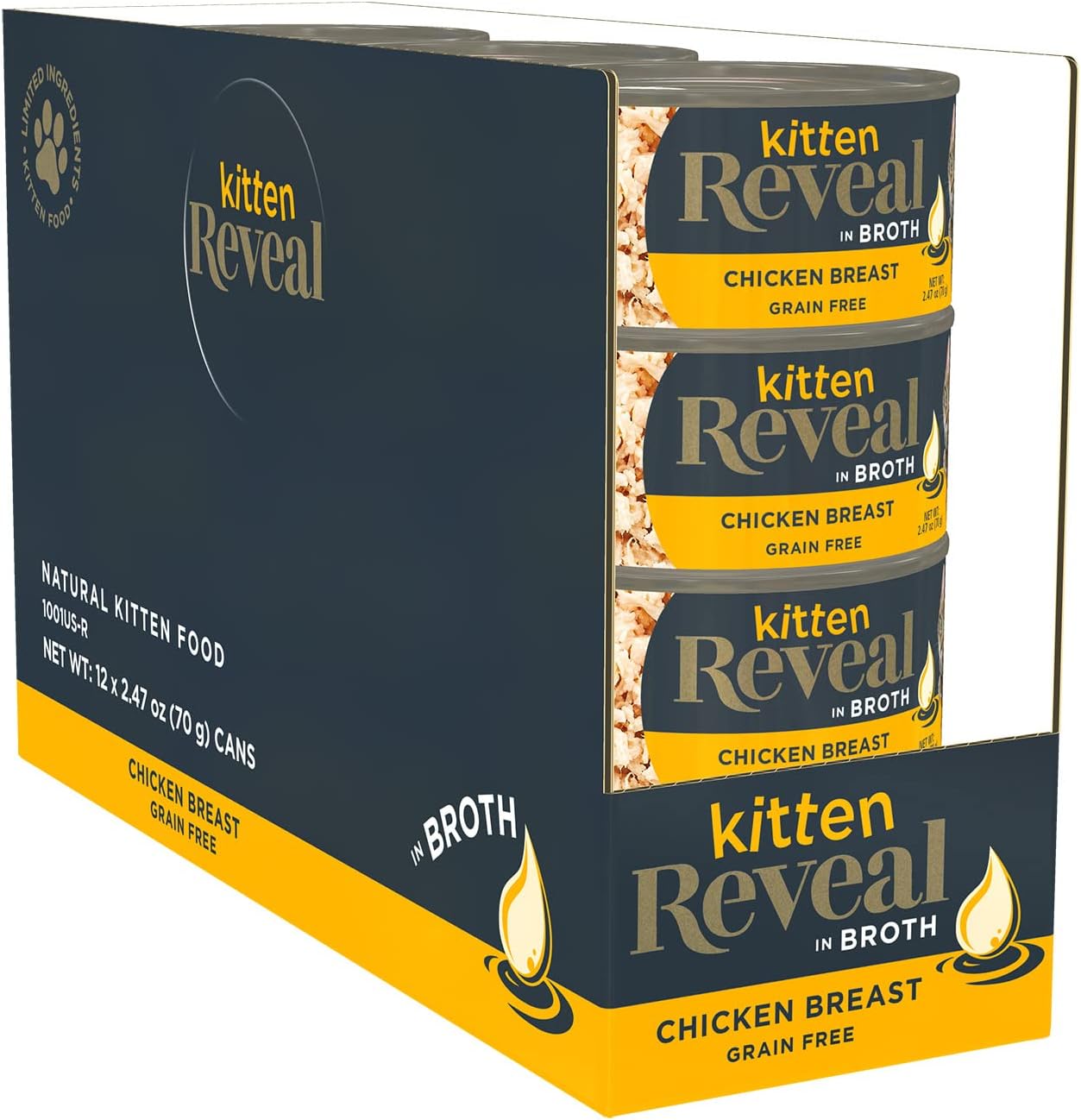 Reveal Natural Wet Kitten Food, 12 Count, Grain Free Wet