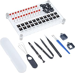 JOLINTAL 33 Switches Keyboard Lube Station DIY Cover Removal Platform Keycaps Puller for Custom Cherry Mechanical Keyboard Suitable for Cherry MX Gateron Switches Mechanical Keyboard