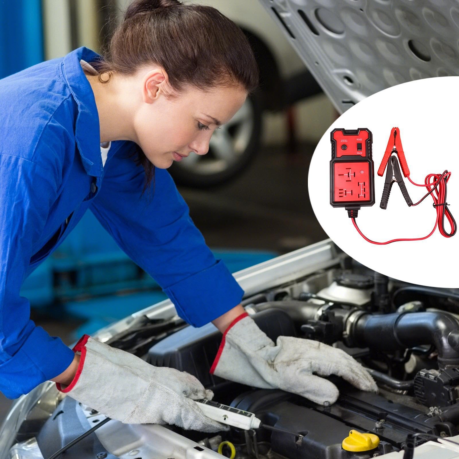 Tester relè per auto, strumento diagnostico relè automatico | Tester per relè per auto portatile | Kit di test Buddy Pro per relè diagnostici Tester di carico automobilistico Tester per altern