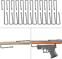 Vista 8 de 10 soportes para pistolas, estante seguro para pistolas o apilar en el gabinete de armas, accesorio seguro para armas, organizador de pistolas