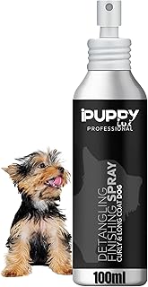 Hundespray 100 ml – iPuppy Lux Entfilzungsspray Hund & Fellpflege Spray – Premium Fellspray für Hunde Langhaar & Welpen – Leicht kämmbar ohne Ausspülen product image