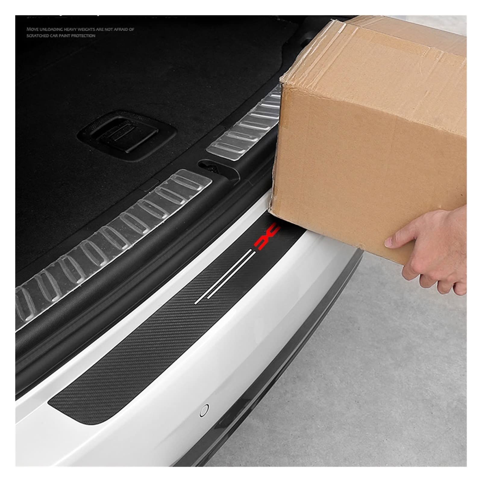 5pc uszczelka do drzwi samochodu zabezpieczenie progu naklejka kompatybilna z logo Dacia Duster Spring Logan Sandero Jogger Lodgy Bigster Dokker akcesoria (Color : 5PCS NEW For DACIA)